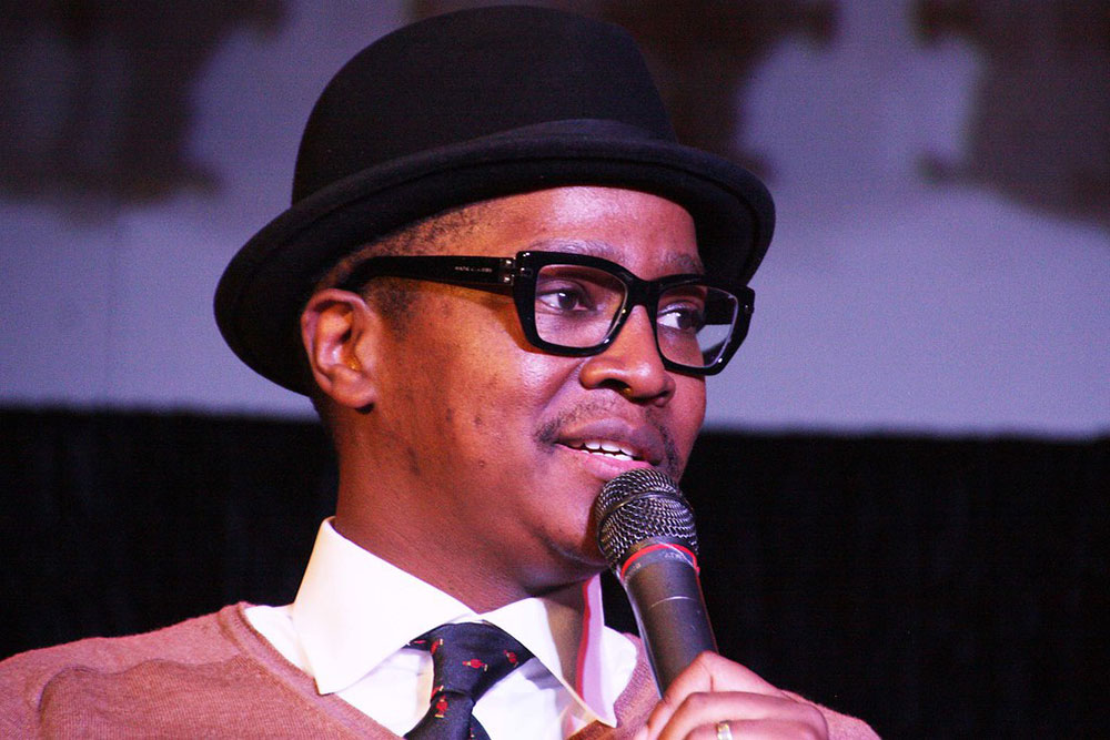 Standup comedy legend Ndumiso Lindi performing in Nelson Mandela Bay